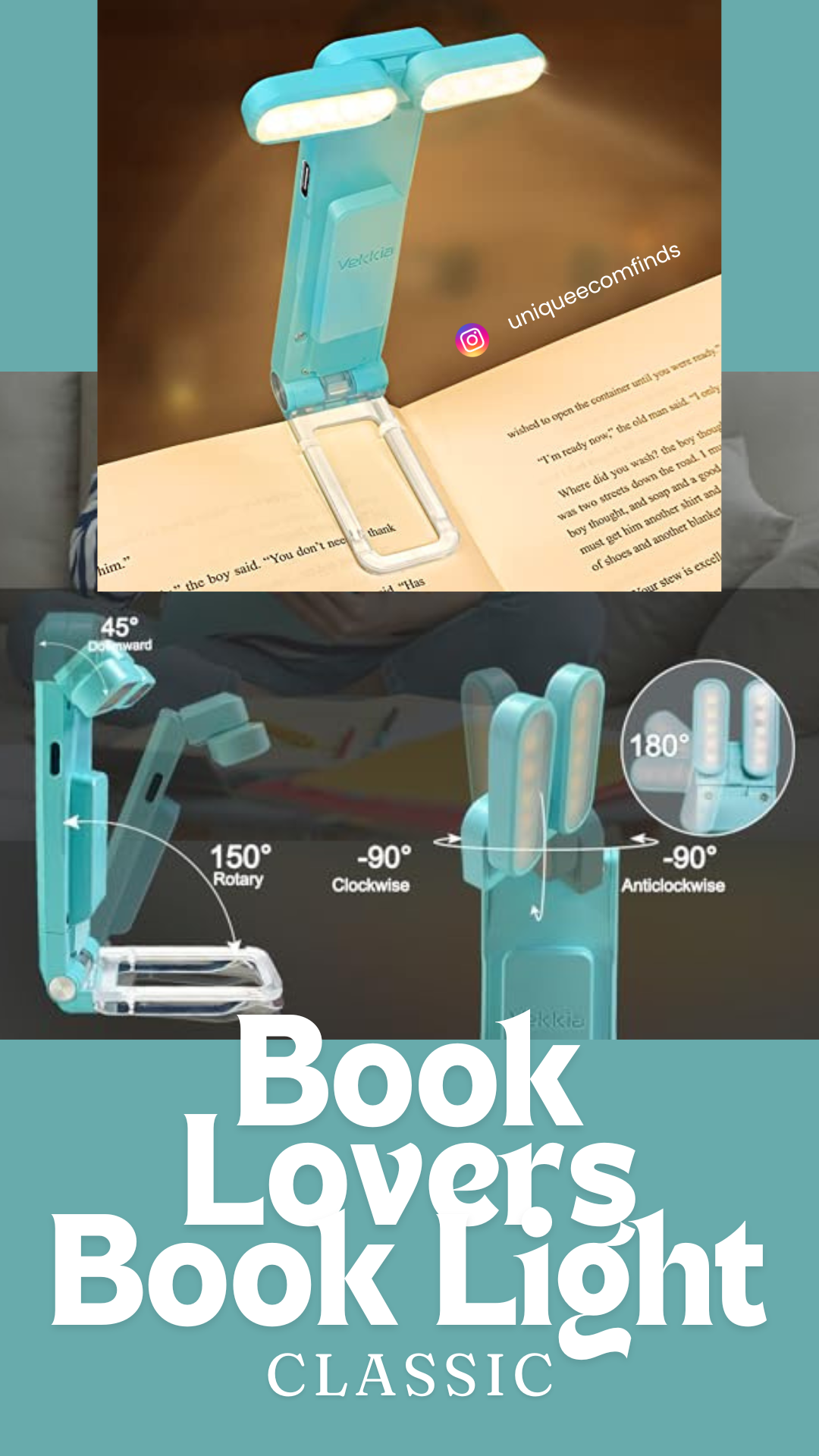 Book light, Unique Book Light, Night light