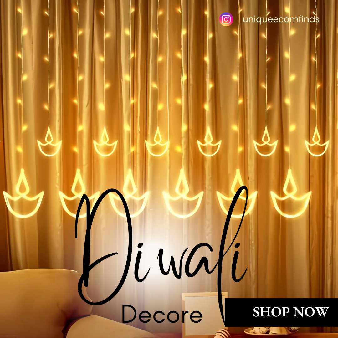 Diya Curtain Led Lights
