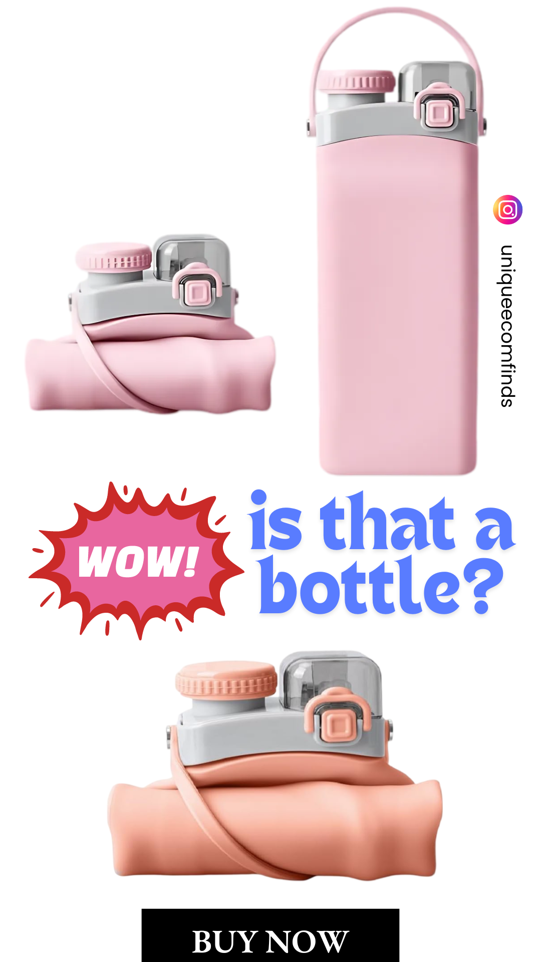 Silicone Foldable Water Bottle