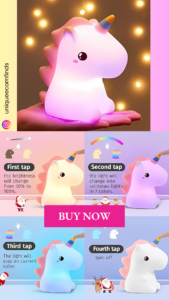 One Fire Unicorn Night Lights For Girls Bedroom,16 Colors Cute Night Light For Kids,Led Rechargeable Unicorn Lamp,Unicorns Gifts For Girls Night Light,Silicone Night Light Kids Cute Kawaii Stuff,Pink