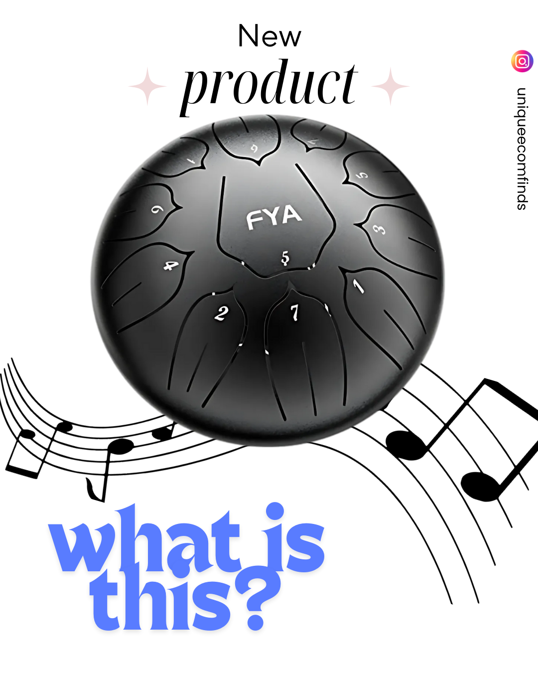FYA 10 Inch Steel Tongue Drum 11 Notes D Major for Kids and Adults with Rubber Mallets, Finger Picks and Padded Travel Bag, Unique Gifts for Him or Her
